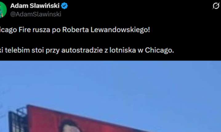 HIT! Chiciago Fire pokazało taki BANER w mieście z wizerunkiem Roberta Lewandowskiego!